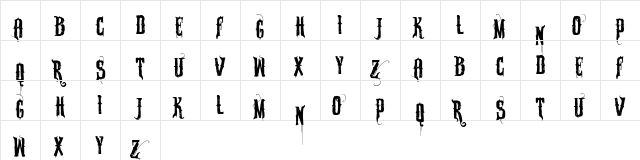 VTKS SABONETE Regular  glyph index