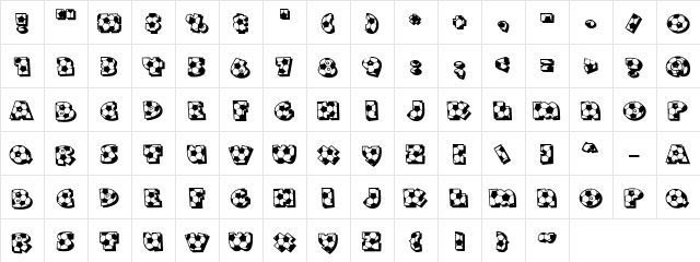 LD Soccer Ball Regular  glyph index