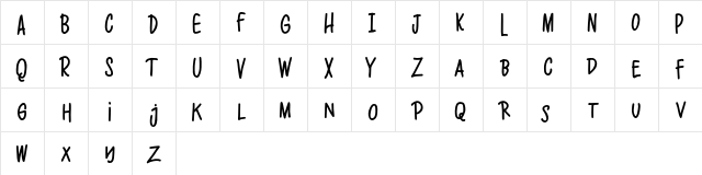 Lolipop FREE Regular  glyph index