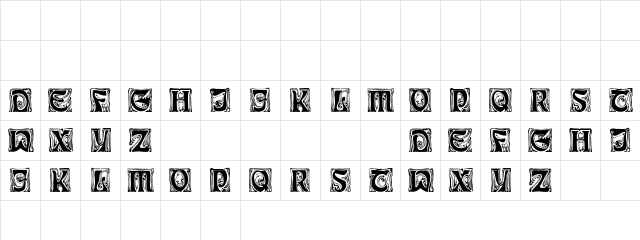 Ian Regular  glyph index