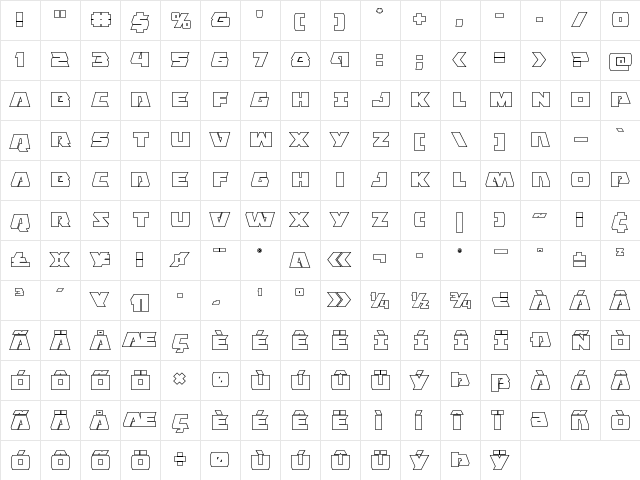 Eagle Strike Outline Outline  glyph index
