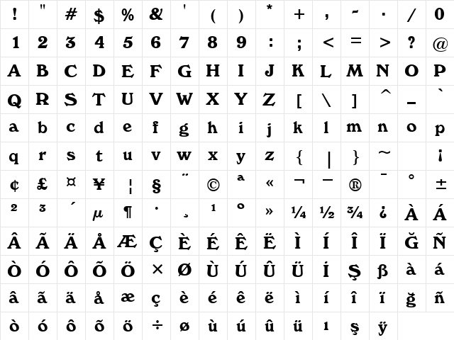 00589 Regular  glyph index