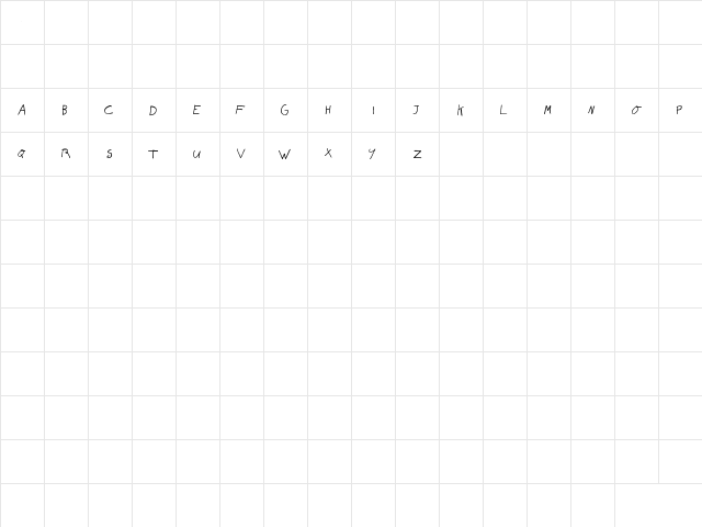 o.o Regular  glyph index
