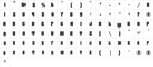 LHF Conclave ROUND reg Regular  glyph index