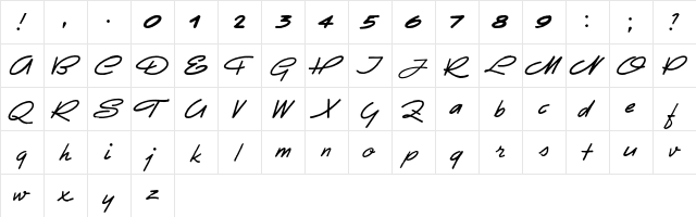 Eletroz Regular  glyph index