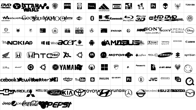 sanz-Di'nbats Regular  glyph index