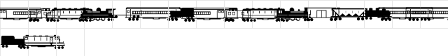 Trains Regular  glyph index