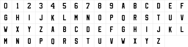 NHL Florida Regular  glyph index