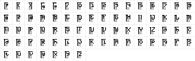 Lost Passenger 4 Regular  glyph index