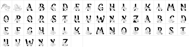 LMS Charismatic Care Bears Regular  glyph index