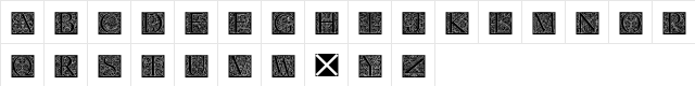 TorynitialenInversed Regular  glyph index