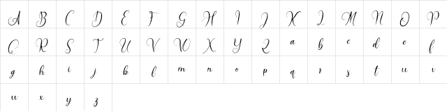 Morisita FREE Regular  glyph index