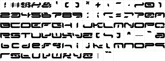 Mionta Regular  glyph index