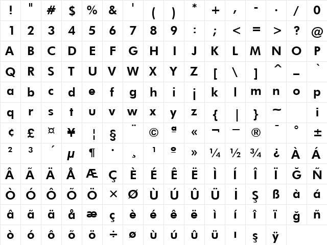 00279 Regular  glyph index