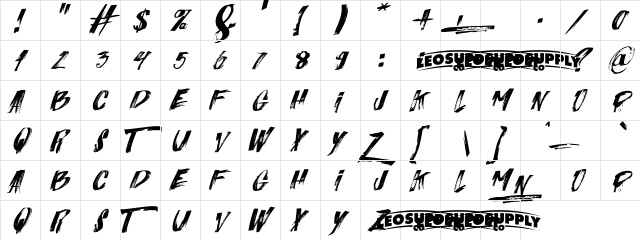 Italiano Italiano  glyph index