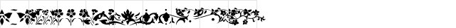 KR Fleur Flair Lines 3 Regular  glyph index