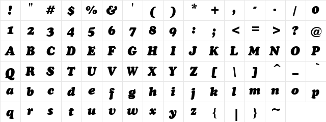 Functional K Regular  glyph index