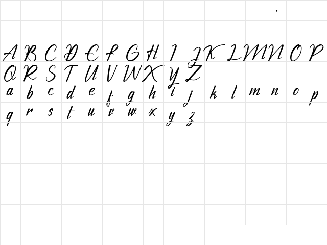 The Chamid Personal Use Only Regular  glyph index