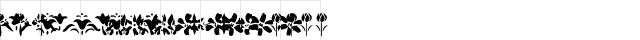 KR Fleur Flair Lines Regular  glyph index