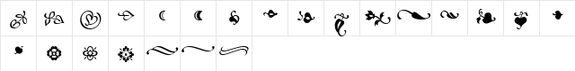 Minion Regular  glyph index