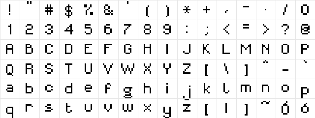 MiniForma2 Regular  glyph index