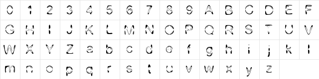 DJ 4Skin Regular  glyph index