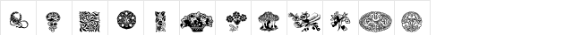 Design5 Regular  glyph index