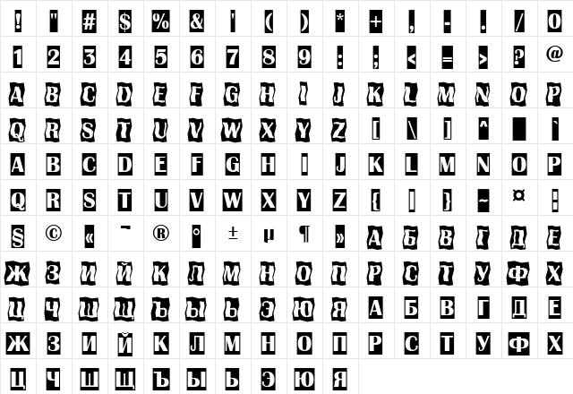 a_AlbionicTtlCmDc2Cmb Bold  glyph index