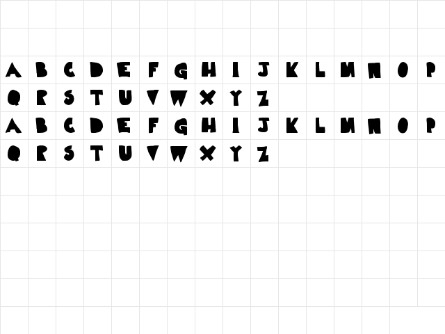 Limp Noodle Regular  glyph index