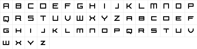 Sectarian Regular  glyph index