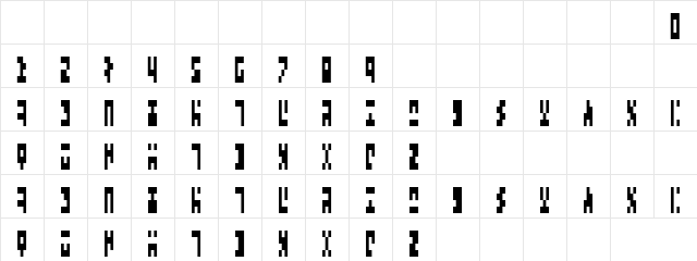 Times New Ancient Regular  glyph index