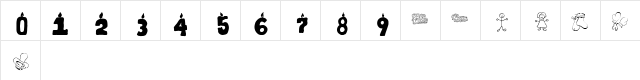 KR First Years Dings Regular  glyph index