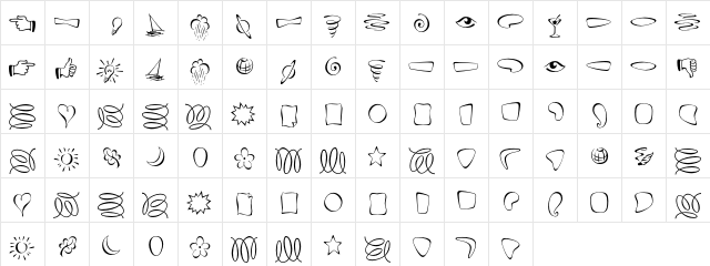 Fontesque Ornaments  glyph index