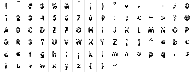 Half Empty Half Empty  glyph index