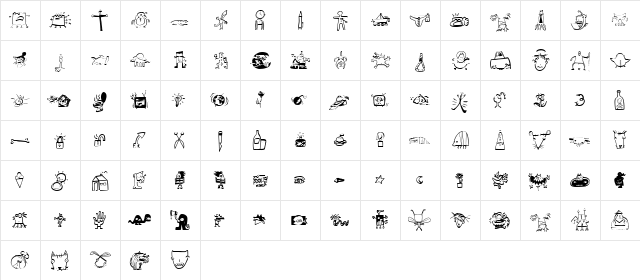 LTCaciocavallo Medium  glyph index