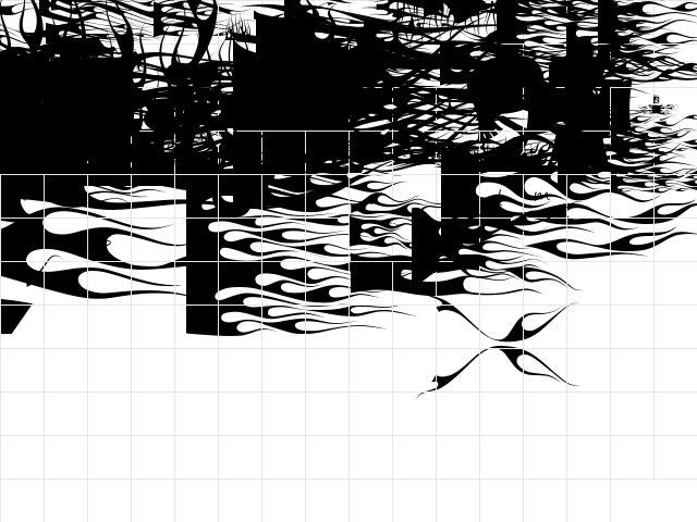 Flames iii Regular  glyph index
