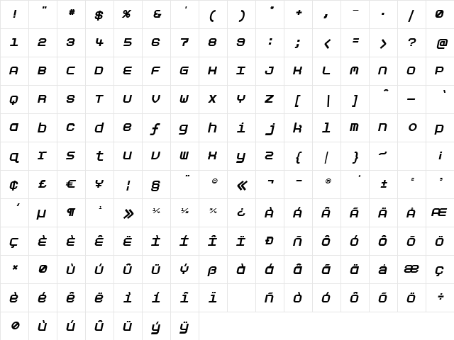 AspirinRefillCollapsed Regular  glyph index