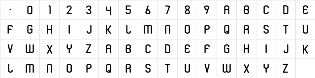 Adidas Unity Regular  glyph index