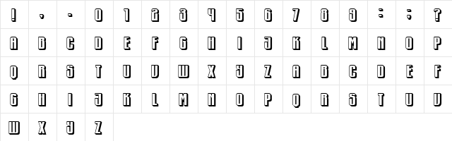 Murmansk Regular  glyph index