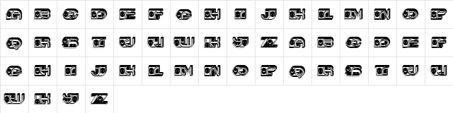 Trend Light Regular  glyph index