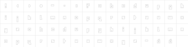 babybox Regular  glyph index