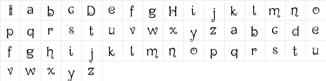 Hegran Demo  glyph index