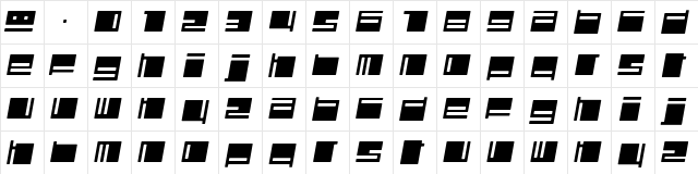 Polydiscous Medium Italic  glyph index