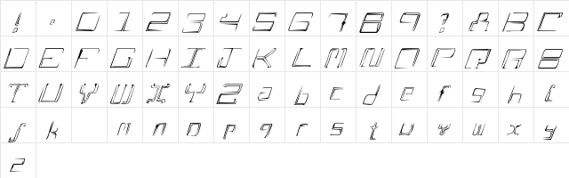 AScratch Regular  glyph index