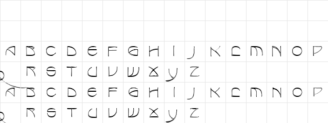 Benjamin Regular  glyph index