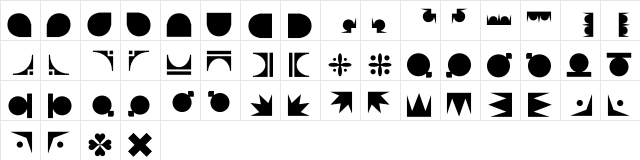 Eames Frames A Regular  glyph index