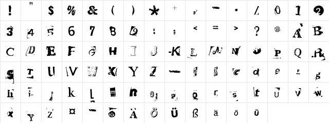 HotPlate LT Std 1 Regular  glyph index