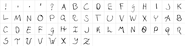 Jasona Davina Normal  glyph index