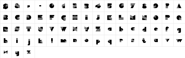 Sinaloa-Normal Regular  glyph index