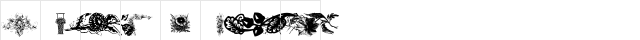 101! Floral Designs 6 Regular  glyph index